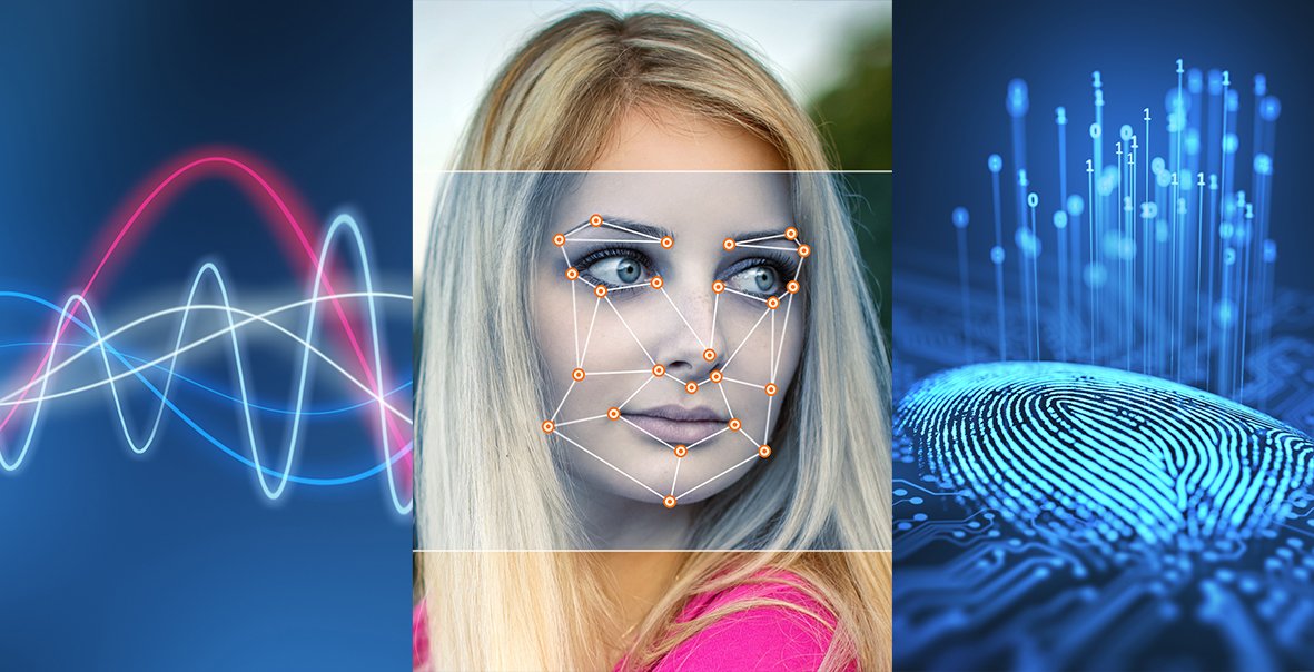 Recognition of female face. Biometric verification and identification