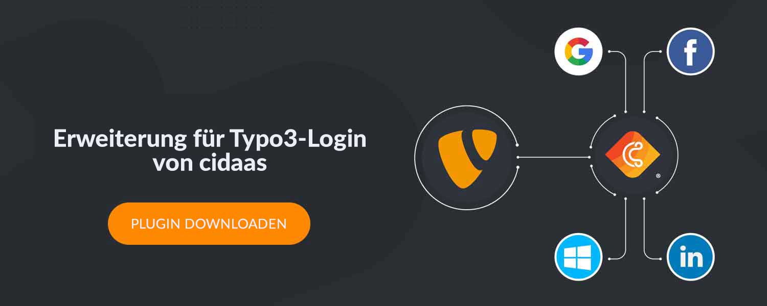 Extension for Typo3 login von cidaas