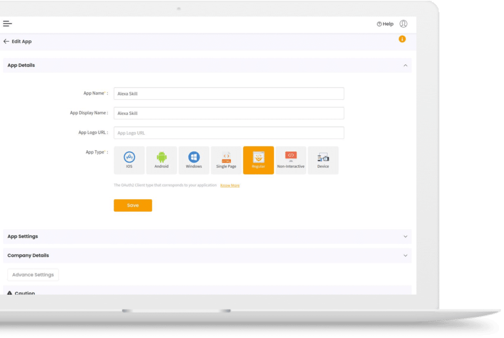 cidaas dashboard alexa