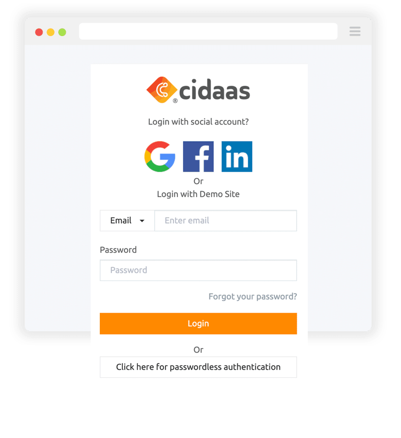 cidaas social login