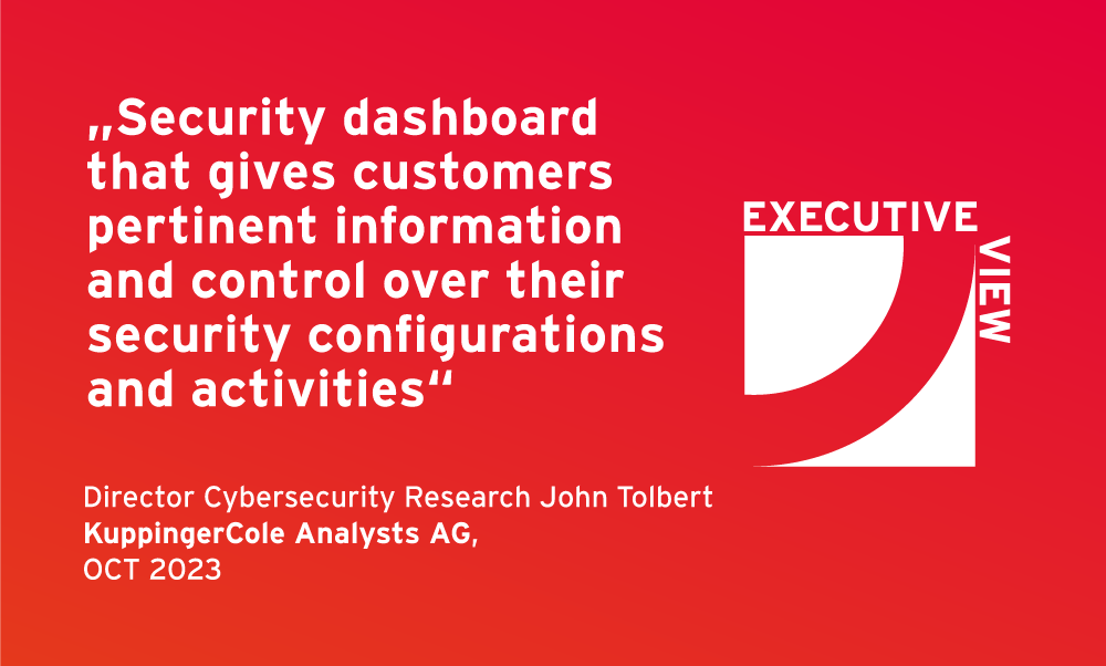 Security dashboard that give customers pertient information and control over their security configurations and activities