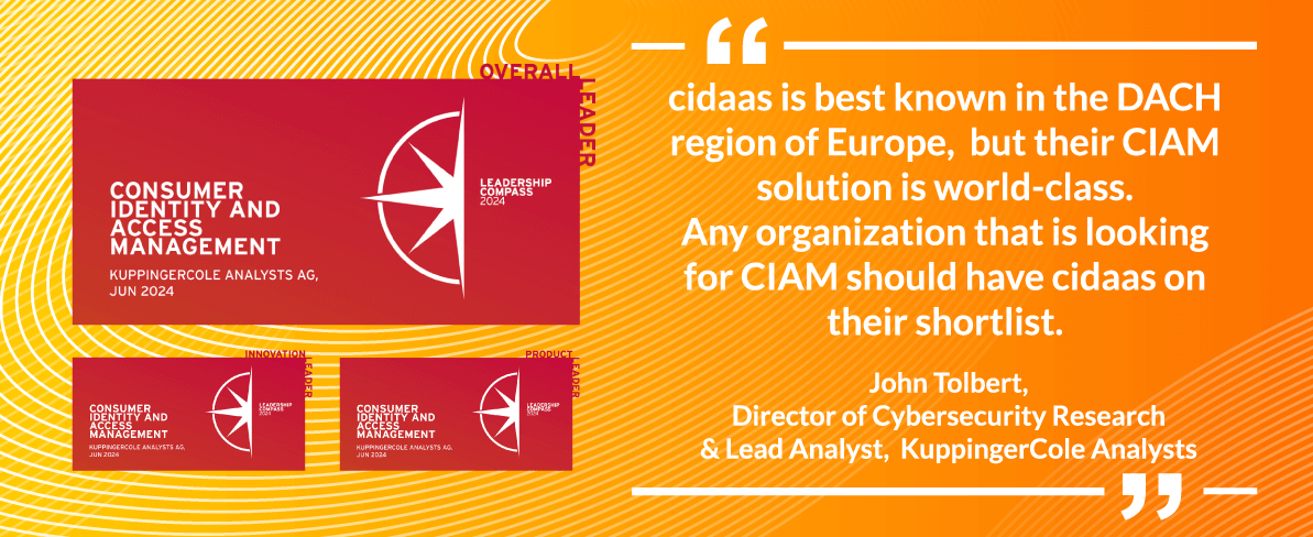 Recognized as Overall Leader statement by analyst John Tolbert. Recognized as Overall Leader, Product Leader, Innovation Leader in KuppingerCole's latest Leadership Compass and statement by analyst John Tolbert.